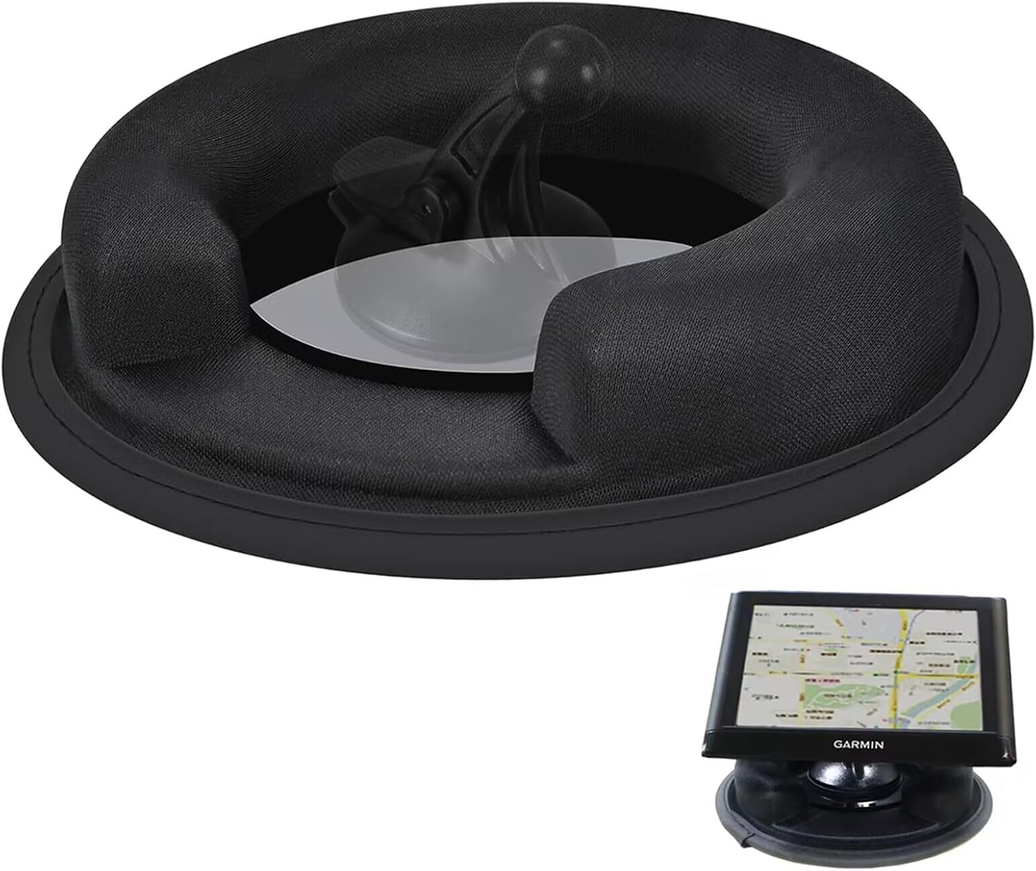 71k4BG6AlbL._AC_SL1500_.jpg Portable Weighted Dash Mount Holder for Tomtom Garmin GPS Devices, Black Bean Bag Anti-Slip Dashboard Mount for Car - Image 1