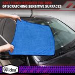 AIDEA Microfiber Towels for Cars-2PK, Large Professional Car Drying Towel, Scratch-Free & Absorbent Drying Towel for Cars, SUVs, RVs, Trucks, and Boats, 24inx 31in, Blue - Image 5