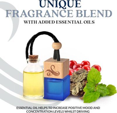 Solvère Car Air Freshener for Men | Perfume Style Freshener with Solvère Fragrance | Strong Freshener with Odour Eliminating Technology with Vent Clip | Car Air Freshener by Perfa - Image 7