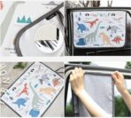 Magnetic Car Sun Shade Curtain for Side Window – Sun Blocker and UV Protector for Baby, Kids, and Pets – Universal Fit with Built-in Magnets for Steel-Framed Door (Dinosaur) - Image 4