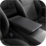 Spigen Center Console Armrest Cover for Tesla Model Y Juniper (Standard, Premium & Performance 2026/2025) and Model 3 Highland (Standard, Premium & Performance 2026/25/24) - Black