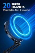 360° Adjustable Vacuum Magnetic Phone Holder, Airgrip - Magnetic Vacuum Phone Holder for Car, Vacuum Suction Magnetic Mount, Gym/Truck/Boat/Shower for iPhone & Android with Radiation Protector Sticker - Image 8