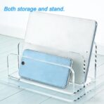 Acrylic Mail Organizer 2-Slot Desktop File Sorter - a Versatile Document Rack Suitable for Homes, Offices and Schools and a Space Saving File Organizer for DIY Decoration - Image 6