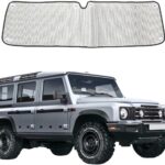 Car Windshield Compatible with INEOS Grenadier 2020-2025 Sun Shade Windshield Sunscreen Heat Shield Front Windshield Sun Shade Folding Sunshade UV Protection