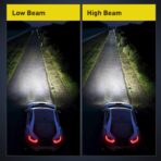 Nilight - 10041P 2.5" Mini Projector Lens for H1 Bulb Headlights Retrofit, Custom Headlamps Conversion:Chrome Shround,2 Years Warranty - Image 7