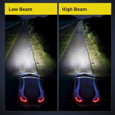 Nilight - 10041P 2.5" Mini Projector Lens for H1 Bulb Headlights Retrofit, Custom Headlamps Conversion:Chrome Shround,2 Years Warranty - Image 7