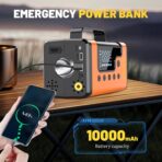 Car Jump Starters with Air Compressor, 5000A Portable Car Battery Booster, Clean Vacuum Cleaner, 12V Lithium Ion Battery Charger, 150PSI Tire Inflator for 8.0L Gasoline and 6.0L Diesel Engines - Image 6