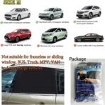 Car Window Sun Shade Cover -2 Pack Breathable Mesh Rear Side Window Shade Sunshade UV Protection for Baby Kids Pet Size M, Mosquito Net Curtain Fit for Most(95%) of Cars, Cover Full Window - Image 8