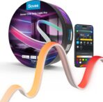 Govee COB LED Strip Light Pro, LED Lights for Bedroom Compatible with Alexa, Google Assistant and Matter, RGBICW Light with Warm White, Smart Strip Light, LED Lights for Bedroom, Color Changing, 9.8ft