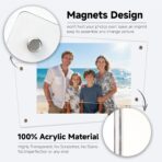 4x6 Acrylic Picture Frame Double Sided Clear Magnetic Photo Frames Free Standing Desktop Display - Image 3