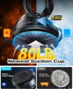 Magnetic Suction Cup Phone Mount for Magsafe, 360° Adjustable Magnetic Car Phone Holder, Pocket Size Foldable Car Mount, Cell Phone Holders for Your Car for iPhone 17 16 15 14 13 12 Series - Image 3