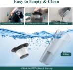 Minthouz Handheld Vacuum Cordless, Strong Suction Car Vacuum Cleaner with LED Light, Long Runtime Hand Vacuum Cordless Rechargeable, Hand Held Vac with Charging Base for Home/Car/Pet/Office - Image 6