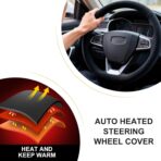 Heated Steering Wheel Cover,15" 12V Steering Wheel Warmer Heated Steering Wheel Protector Cover for Winter Universal,Suitable for Standard Size Cars, Trucks, Vans, SUV1 - Image 6