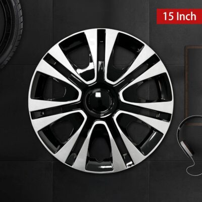 15 inch Wheel Covers for Iron Rim Wheel Cover,15 in Hubcaps Set of 4 Plastic Replacement Hub Cap Accessories for Car (Petal Style, 15 inch) - Image 5