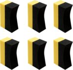 6 Pcs Tire Applicator Dressing Shine Sponge, Tire Dressing Applicator Pads, Color Polishing Sponge for Car Glass, Painted Steel & Porcelain - Image 5