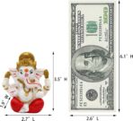 alikiki Ganesha Statue for Car Dashboard – 3.5" H Polystone Hindu God Lord Ganpati Murti Idol for Pooja Mandir Temple Altar Puja Decor Diwali Housewarming Wedding Spiritual Gifts for Indians - Image 5