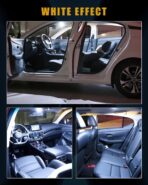 YM E-Bright T10 194 Car Interior Light 168 W5W Led Bulb 3030 Chips 2825 LED Bulb Dome Map Trunk Door Courtesy Light Clearance License Plate Light No-Polarity,AC/DC 12V,White,Pack of 10 - Image 2