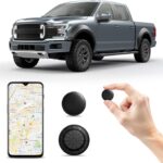Mini GPS Tracker for Vehicles (Universally for Android & iOS), Hidden Car Location Tracker w/Magnetic Case, Item Finder for Google Find Hub & iOS Find My No Monthly Fees, Black