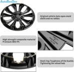 4-Pack Universal Hubcaps Replacement R15 15 inch, Steel Wheel Rim Cover for Most Cars Trucks Sedans SUV, 15" 15 in Wheel Covers Hub Caps (Gray Color) - Image 6