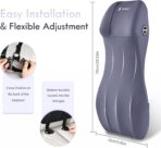 FLORICH Integrated Car Seat Lumbar Support Pillow & Car Neck Pillow Memory Foam Back Cushion for Driving Car Seat Back Support Pillow for Car Seats Driver Back Neck Sciatica Pain Relief Cushion, Blue - Image 6