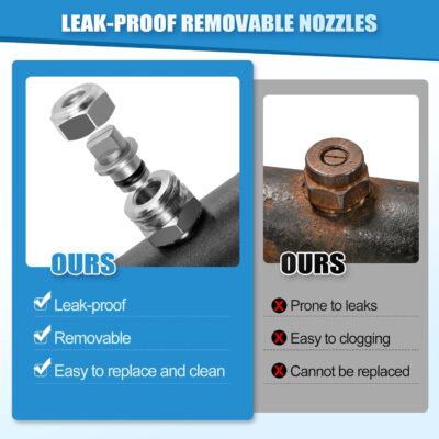 Undercarriage Pressure Washer Cleaner, 16 INCH 2-in-1 Pressure Washer Broom with Extension Wand, Wash Mitt, 9 Nozzles, 4000 PSI Under Car Pressure Washer Attachment for Cars, Trucks - Image 2