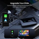 Wireless CarPlay Adapter, Magic AI Box with Dual-WiFi Stability, 4GB+32GB Enjoy Video & Music Apps, Navigation, AI Voice, Plug & Play for Factory Wired CarPlay - Image 2