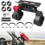 Quick Release Roll Bar Fire Extinguisher Mount Holder Bracket Kits Compatible with for UTV Polaris RZR Pioneer Can Am Maverick X3 Commander Talon ATV Jeep Wrangler with 1''-2'' Roll Cage