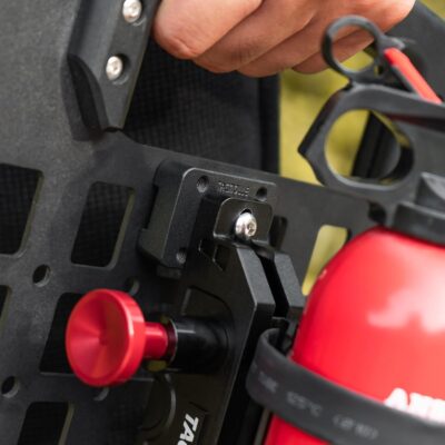 Mounting Bracket Base for MOLLE Panel, MOLLE Adapter Accessories Mount for Fire Extinguisher Mount Gun Rack Gas Can Holder, 2-Pack - Image 3