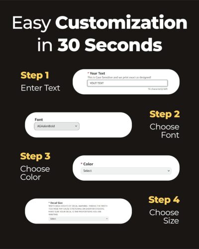 Custom Windshield Decal - Personalized Text Decals for Vehicles - Waterproof Custom Decals for Cars, Truck, SUV, Vehicle Lettering - Car Window Sticker from 12 to 48 inches - Car Decal Banner - Image 6