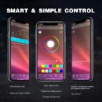 Nilight RGB LED Rock Lights Kit, 4 pods Underglow Multicolor Neon Light Pod with Bluetooth App Control Flashing Music Mode Wheel Well Light for Truck ATV UTV RZR SUV - Image 4