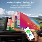 8.1" Portable Wireless Carplay Car Stereo, Apple CarPlay & Android Auto, 2K Built-in Dash Cam, 1080P Backup Camera, Plug & Play Touchscreen with Offline GPS Navigation, Bluetooth 5.2 for Truck SUV RV - Image 5