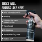 Adam's Polishes Graphene Tire Dressing - Deep Black Finish W/Graphene Non Greasy Car Detailing | Use W/Tire Applicator After Tire Cleaner & Wheel Cleaner | Ceramic Coating Like Tire Protection (16oz) - Image 2