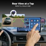 Volam 9'' Carplay Screen with Net-Flix YouTube and AHD Backup Camera Upgraded Wireless Android Auto Screen Portable AI Magic Video Box Built-in Apps Voice Control Car GPS for iOS 10+ Android 11+ - Image 4