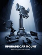 Lamicall Car Phone Mount - [Strongest Military-Grade Suction Cup] 360° Rotation Phone Holders for Your Car Quick Release Adjustable Phone Mount for Car Dashboard for iPhone 17 16 Pro Max Galaxy Truck - Image 6