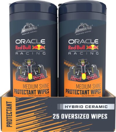 Armor All Podium Series Hybrid Ceramic Medium Shine Protectant Wipes, 25 Count, Interior Car Wipes Developed in Collaboration With Oracle Red Bull Racing - Image 8