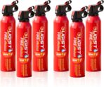 Ougist Small Portable Fire Extinguisher for Home and Kitchen, 21oz Each, 6-Pack, Water-Based Fire Extinguishers for Quick Emergency Response, Prevent Re-Ignition, Ideal for Vehicle and Camping, MSJ620
