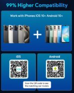 Ultra Mini Android Auto & CarPlay Wireless Adapter, Latest A9 Chip 5.8GHZ WiFi, 5.4 Bluetooth, 3-5s Auto Connect, USB-C/USB-A/Extension Cable, Compatible with iOS10+, Android 10+, CE/ROHS/FCC - Image 6