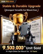 [2026 True Military-Grade] Car Phone Holder VANMASS [Upgraded Strongest Suction & Clip] Cell Phone Mount for Dashboard Windshield Vent Wall,Truck Cradle Stand for iPhone 17 Pro Max 16 15 14 13 Android - Image 2