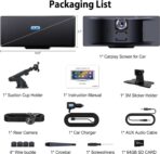 10.26" Wireless CarPlay Screen for Car: 4K Dash Cam & 1080P Backup Camera, Portable Touchscreen Car Stereo for Apple Carplay & Android Auto, GPS Navigation, Mirror Link, BT, FM, Voice Control - Image 7