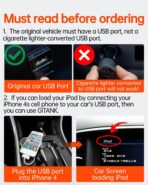 USB Bluetooth 5.3 Car Adapter Compatible for Infiniti,Nissan,GMC,Chevy,Honda,Ford,Mazda Music Interface Connector - Image 2