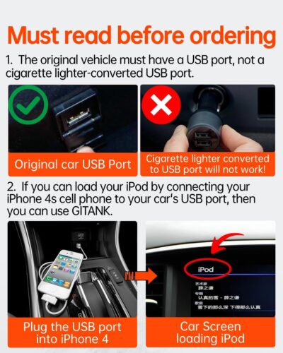 USB Bluetooth 5.3 Car Adapter Compatible for Infiniti,Nissan,GMC,Chevy,Honda,Ford,Mazda Music Interface Connector - Image 2