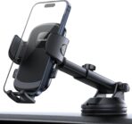 Lamicall Car Phone Mount - [Strongest Military-Grade Suction Cup] 360° Rotation Phone Holders for Your Car Quick Release Adjustable Phone Mount for Car Dashboard for iPhone 17 16 Pro Max Galaxy Truck - Image 9