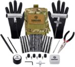 SUNSOUL Heavy Duty Tire Plug Kit, 40Pcs Off Road Emergency Puncture Repair for SUV, Truck, ATV, UTV, Tractor & Motorcycle - Fast Seal Tire Repair Kit with Tools (Include Insertion Tool)