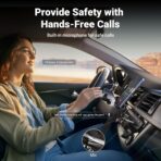 UGREEN Aux to Bluetooth 6.0 Adapter 3.5mm Bluetooth Receiver for Car USB 2.0 to 3.5mm Jack Kit with Built-in Microphone Aux Input for Hands-Free Calls Compatible with Car Speaker and Home Audio - Image 5