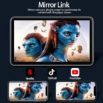 Carplay Screen for Car, 7'' Wireless CarPlay & Android Auto- Upgrade Portable Touchscreen with Bluetooth, Mirror Link, Voice Control, Hands-Free Calling Car Play Screen Stereo for All Vehicles - Image 4