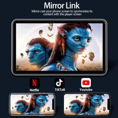 Carplay Screen for Car, 7'' Wireless CarPlay & Android Auto- Upgrade Portable Touchscreen with Bluetooth, Mirror Link, Voice Control, Hands-Free Calling Car Play Screen Stereo for All Vehicles - Image 4