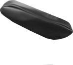 FH Group Premium Faux Leather Black Armrest Cover Semi-Universal Fit, One Pair, Set of 2 Black - Image 3