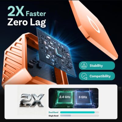 OTTOCAST Mini 3.0 (Pot) 2025 2-in-1 Wireless CarPlay/Android Auto Adapter, 5GHz WiFi, Auto Connect for 2016+ Cars - Image 5