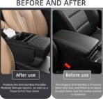 TourKing Car Armrest Cushion,5-in-1 Center Console Cover,Arm Rest Cover for Car,Car Armrest Storage Box, Tissue Box Slot, Phone Slot for Sedans, Car Accessories Interior Organizers for Most Cars - Image 6