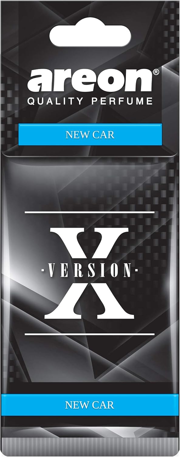 71lmBa2juGL._AC_SL1500_.jpg AREON X Version Design Hanging Car Air Freshener, New Car Scent (1) - Image 1